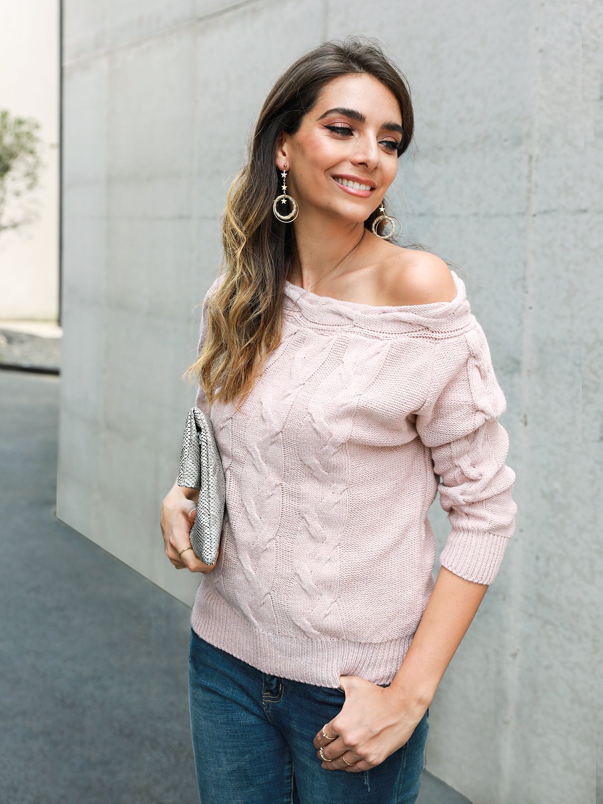 Holiday Off Shoulder Sweater