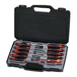 Teng Tools �C 10 Piece Screwdriver Set (Flat, PH, PZ) �C TEN-O-MD910N