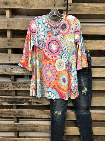 Color Short Sleeve Casual Shirts & Tops