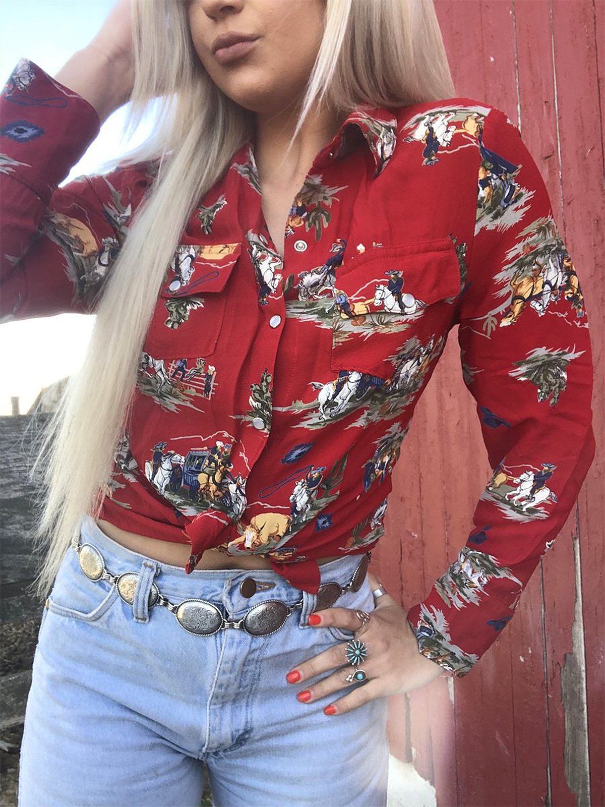 Shift Printed Casual People Shirts & Tops