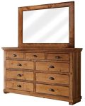 Progressive Furniture Willow Drawer Dresser with Mirror