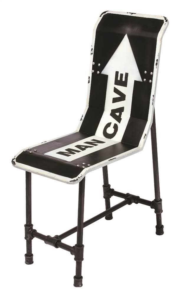 Ram Game Room Man Cave Metal Chair