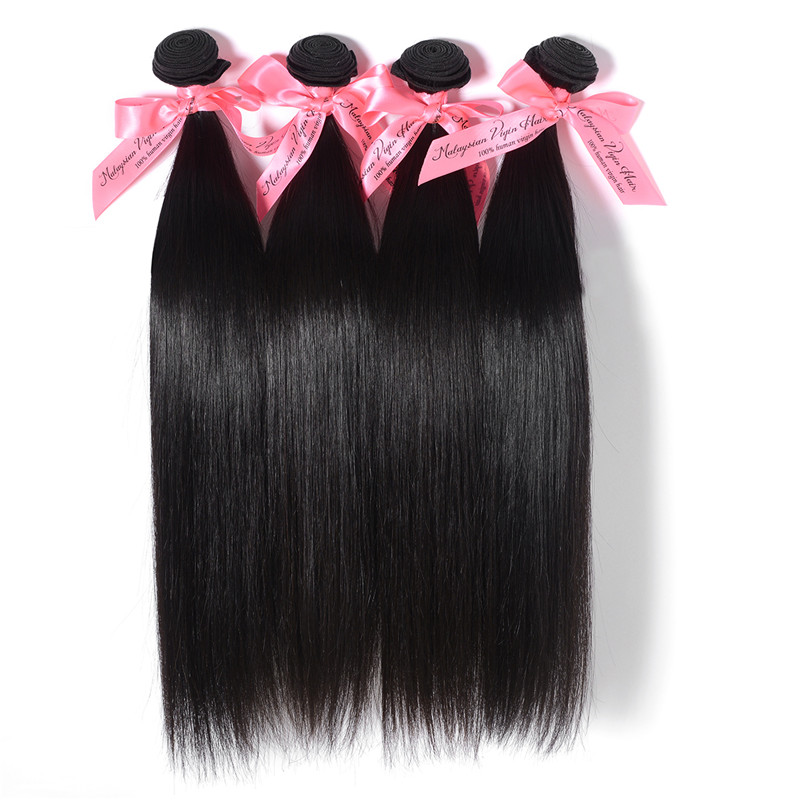 8A 4pcs/lot Mocha Hair 10 -30  Unprocessed Straight Malaysia Virgin Human Hair Extension Natural Col