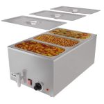 Commercial Bain Marie Countertop Food Warmer, Soup Station