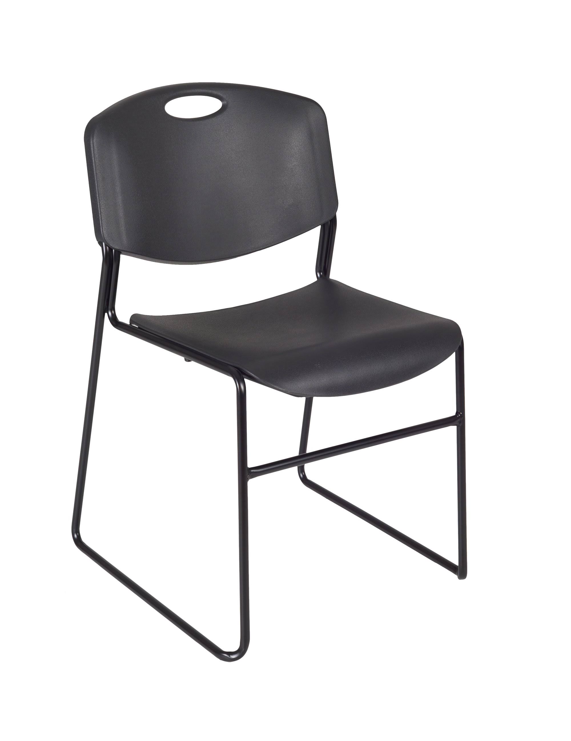 Regency 60x22 x 24x22 Kee Training Table- Cherry/ Black 2 Zeng Stack Chairs- Black