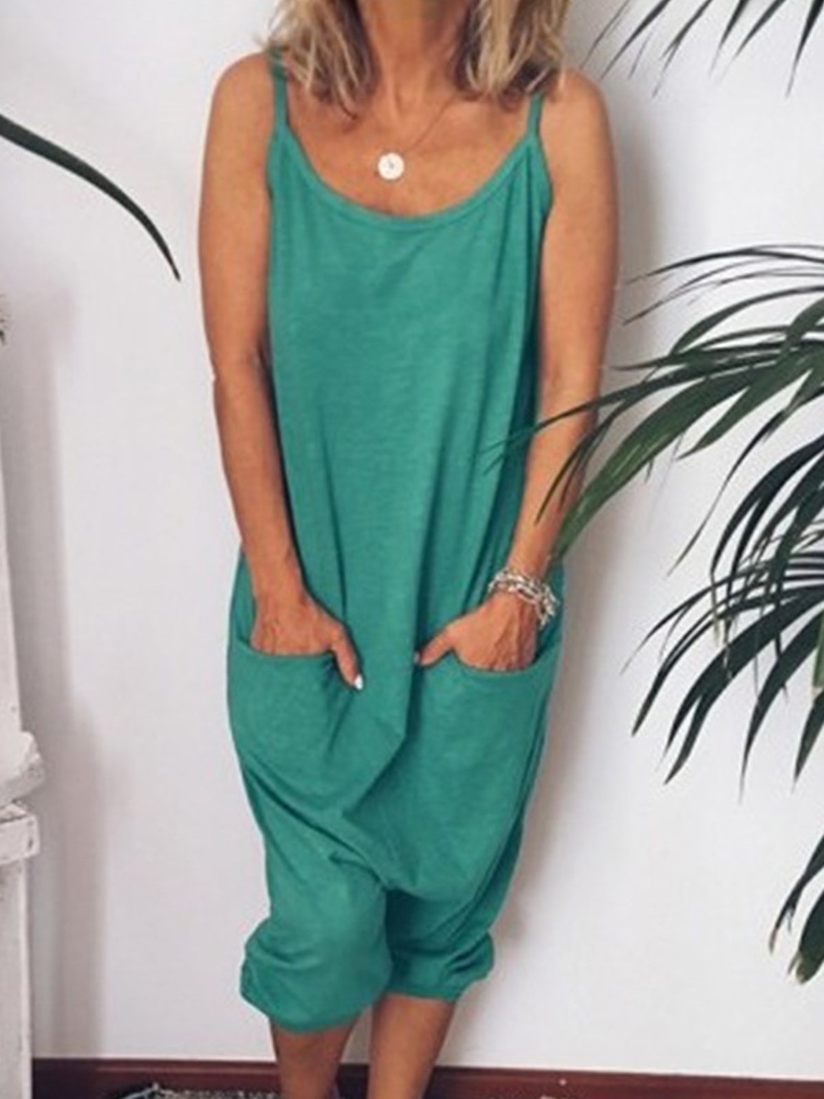 Casual Spaghetti Sleeveless One-Pieces Jumpsuits