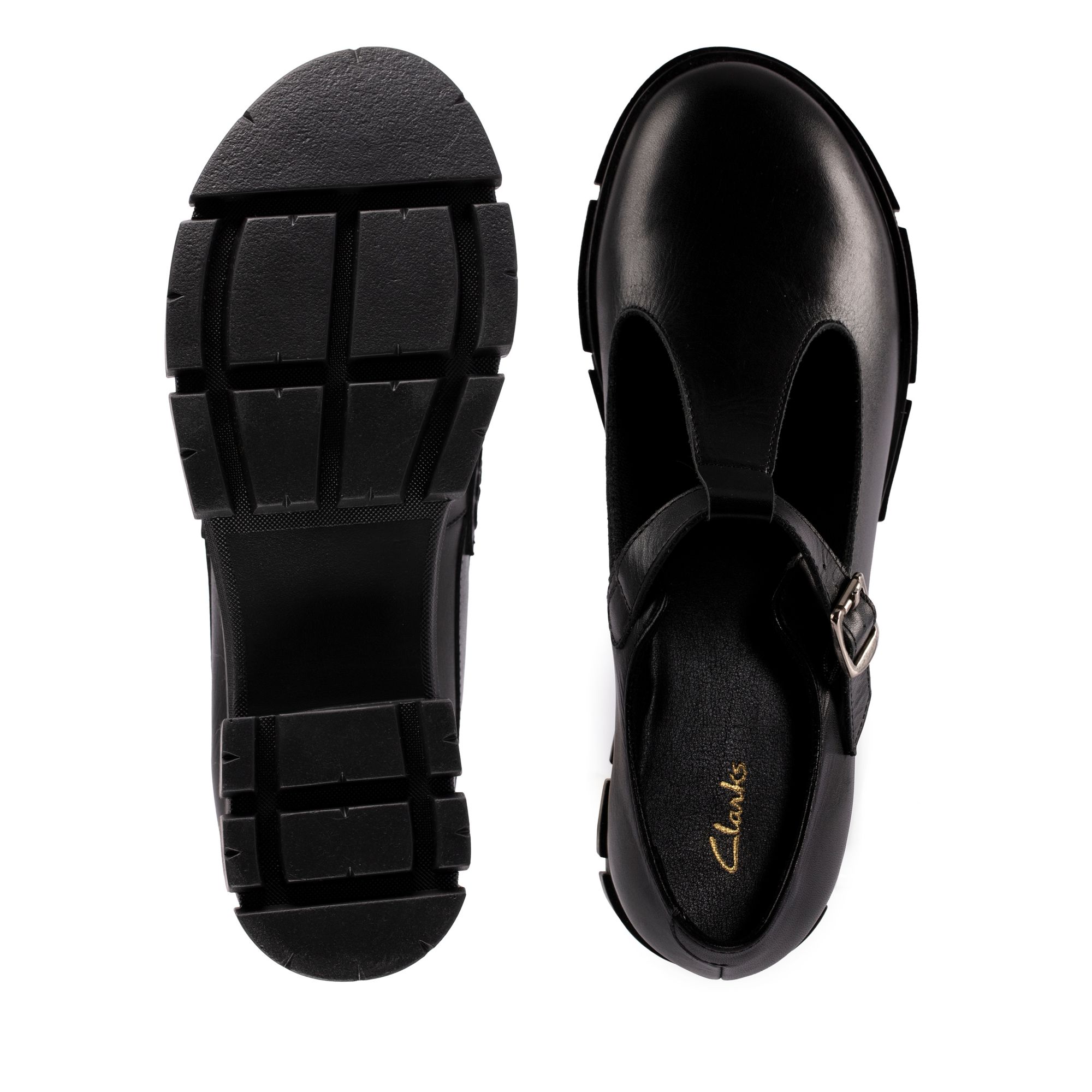 Women Teala Bar Black Leather
