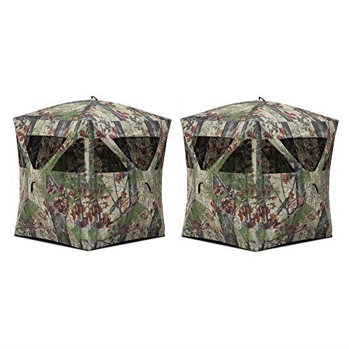 Barronett Blinds Radar Portable Lightweight Pop-Up 2 Person Ground Deer/Turkey Hunting
