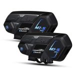 Motorcycle 8 Riders Group intercom Bluetooth Headset W/ Stereo Music & GPS / 2pck