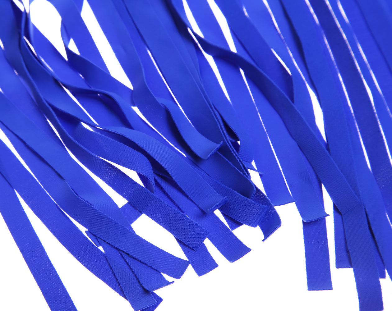 Royal Blue 2pcs Fringe Halter Bikini Swimsuit