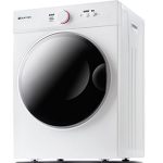Dryer Front Load, Compact Electric Clothes Dryer with Stainless Steel Tub