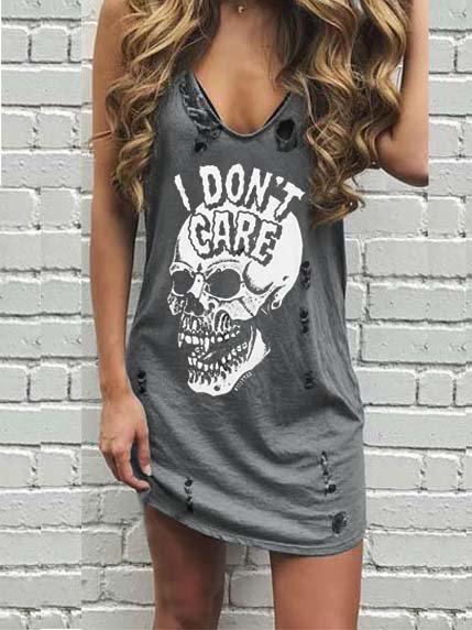 Casual Sleeveless Cotton Dresses