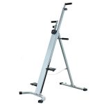 MOORRLII Vertical Mountaineer, Foldable Stepper, Climber Machine, Home Fitness Equipment, LCD Counter- Silver