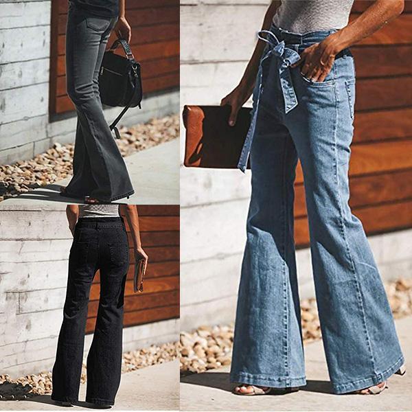 70s Denim Bell Bottoms Boot Cut Jeans