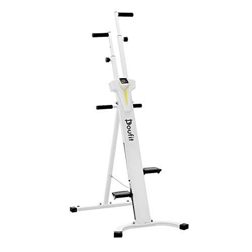 Vertical Climber Exercise Machine, CM-01 Heavy Duty Folding Climbing Machine with LCD Monitor  (Silver)