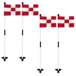 KINGTOP Golf Flagstick Mini, Putting Green Flag for Yard, 3 Feet Flagpole 2-Section