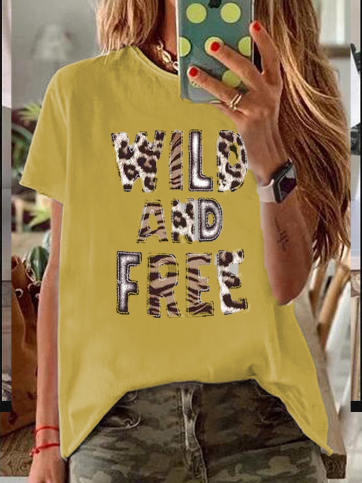 White Round Neck Short Sleeve Shirts & Tops