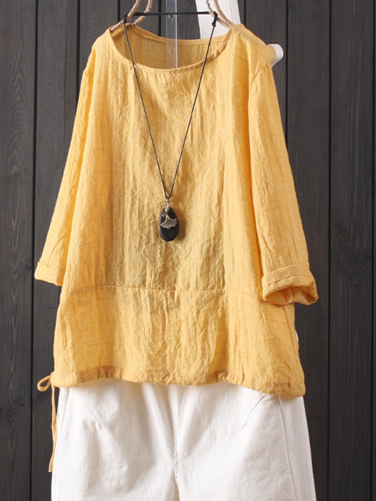 Short Sleeve Cotton-Blend Shirts & Tops