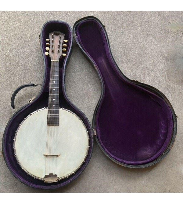 1927 Vega White Layde Mandolin 10��� Banjo Style L with Case