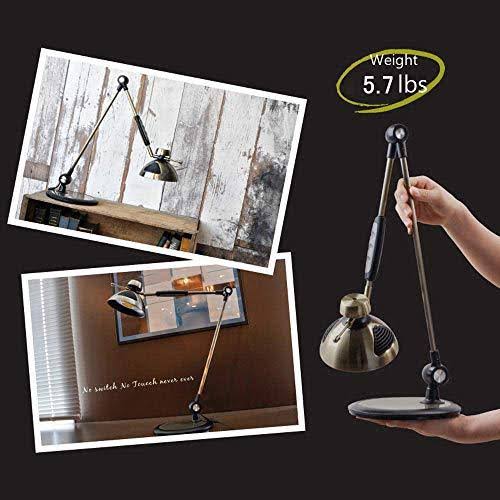 LED Table Lamp LED Desk Lamp, Metal Swing Arm Dimmable Drafting Gesture Control