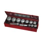 Teng Tools �C 15 Piece 1 inch Drive 12 Point Metric Socket Set �C TEN-O-M1115MM