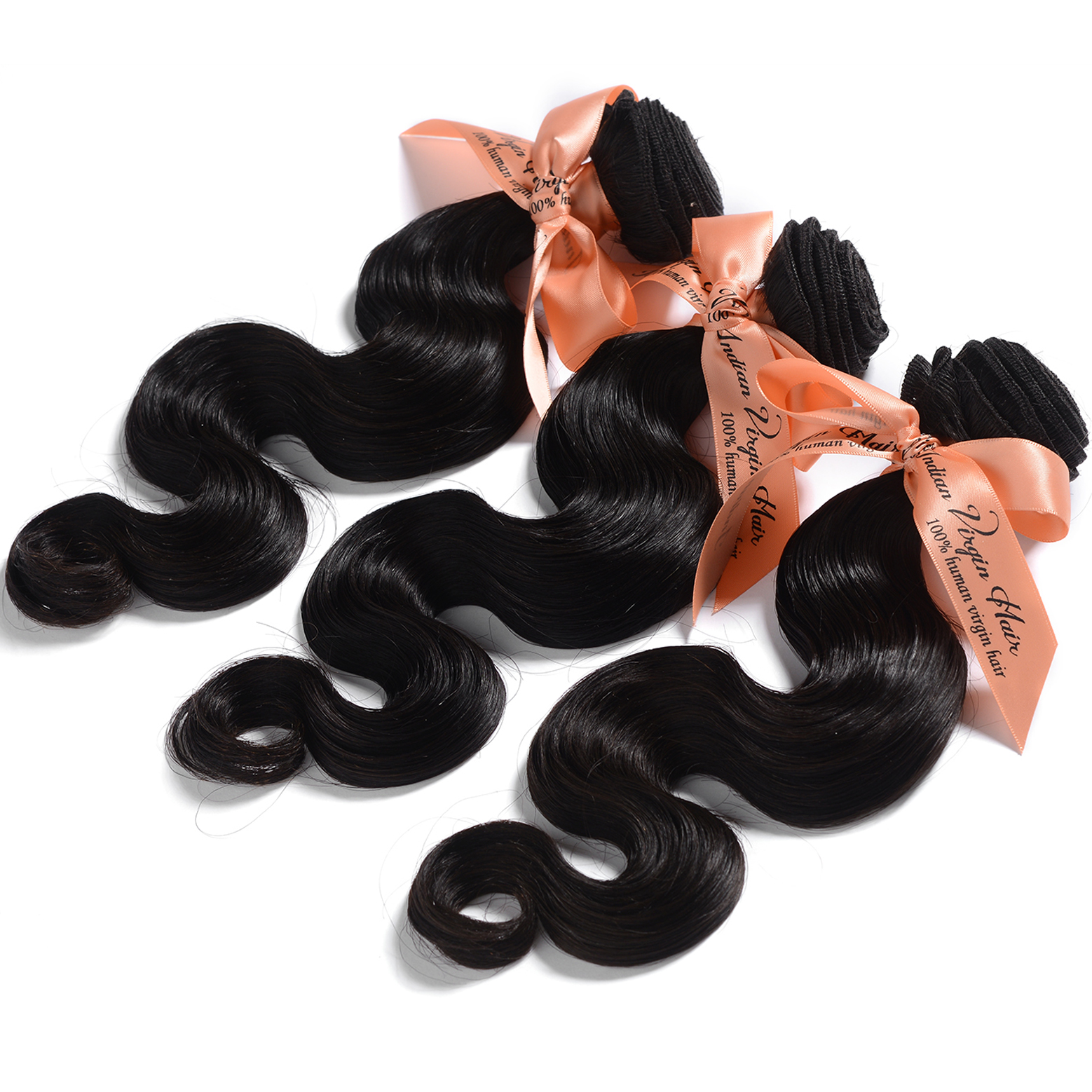 2 Or Mix 2pcs/lot 8A Grade Virgin Indian Hair Body Wave  Hair Extensions Natural Color Can Be Dyed