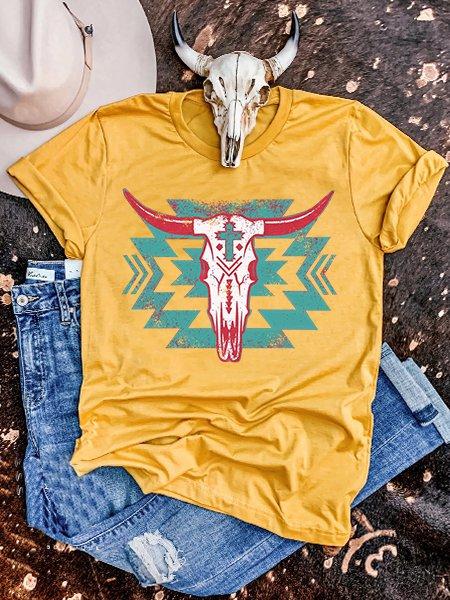 Yellow Shift Cotton Casual Shirts & Tops