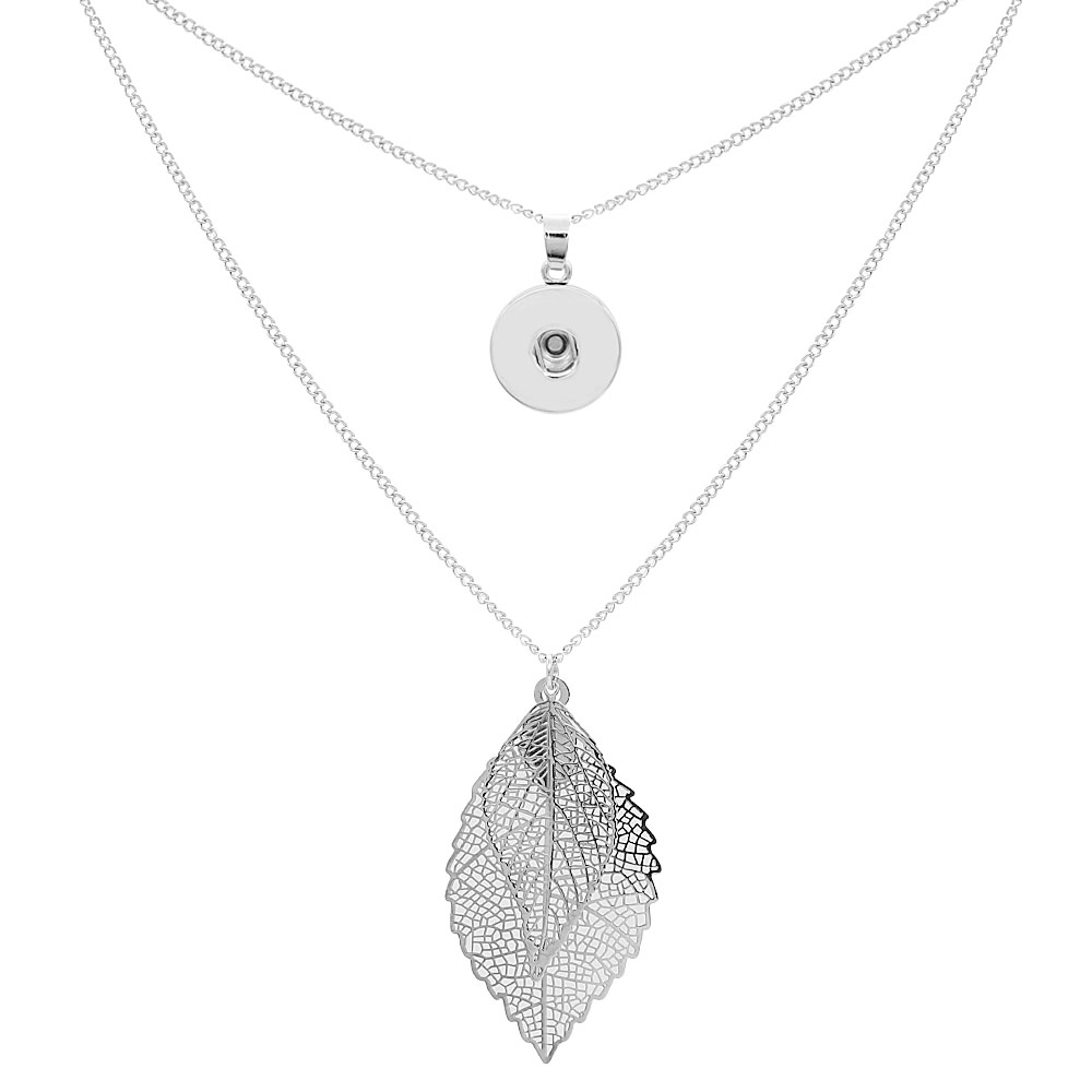 pendant Necklace with 80CM chain KC1302 fit 20MM chunks snaps jewelry