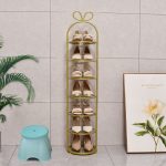 Modern Shoe Rack To Save Space Metal Shelving Home Vertical Storage