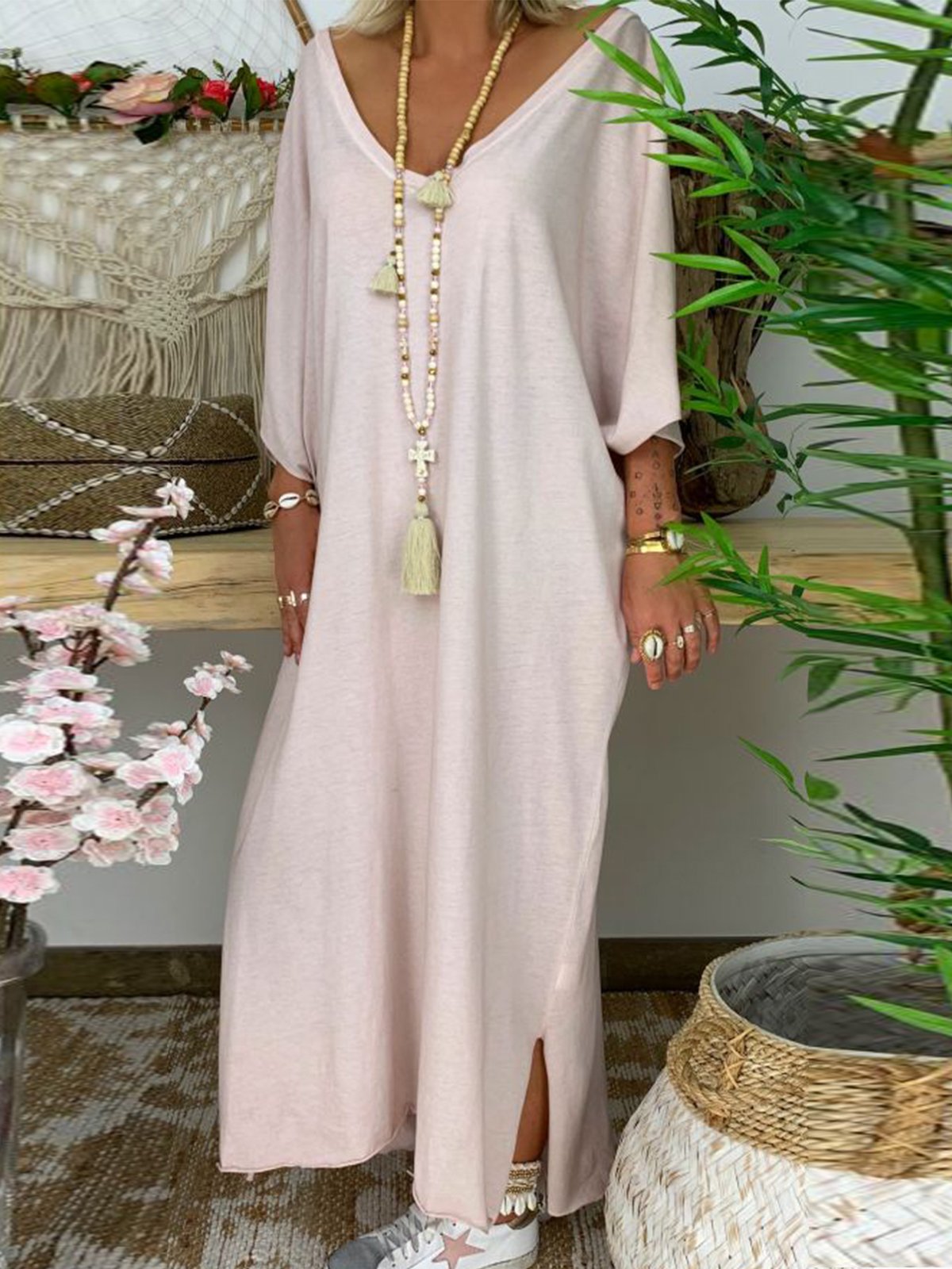 Solid Casual Maxi Dresses