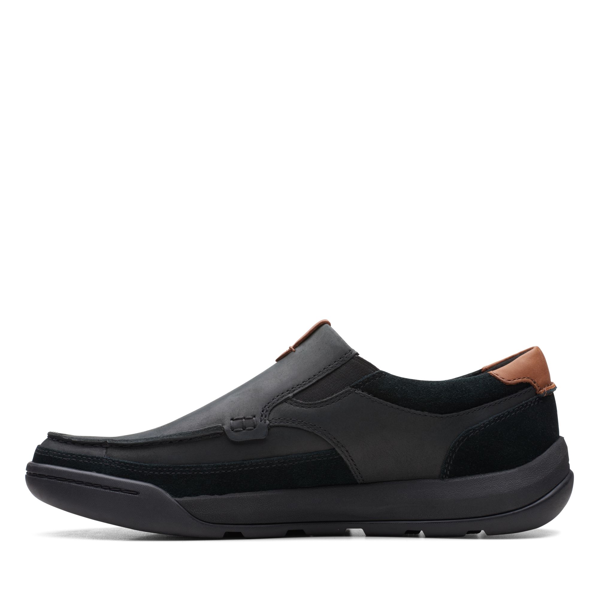 Men  Ashcombe Slip Black Leather