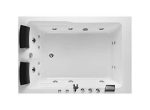 Alcove Whirlpool Bathtub Hydromassage Rectangular Jetted Soaking