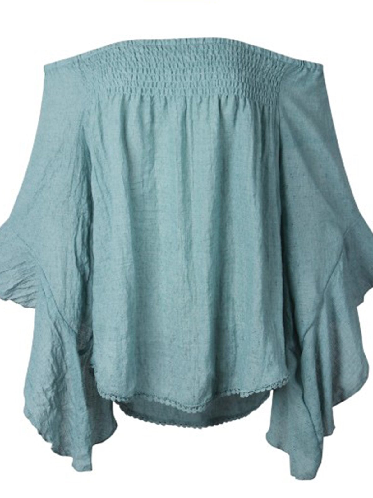 O-Neck Casual Shirts & Blouses