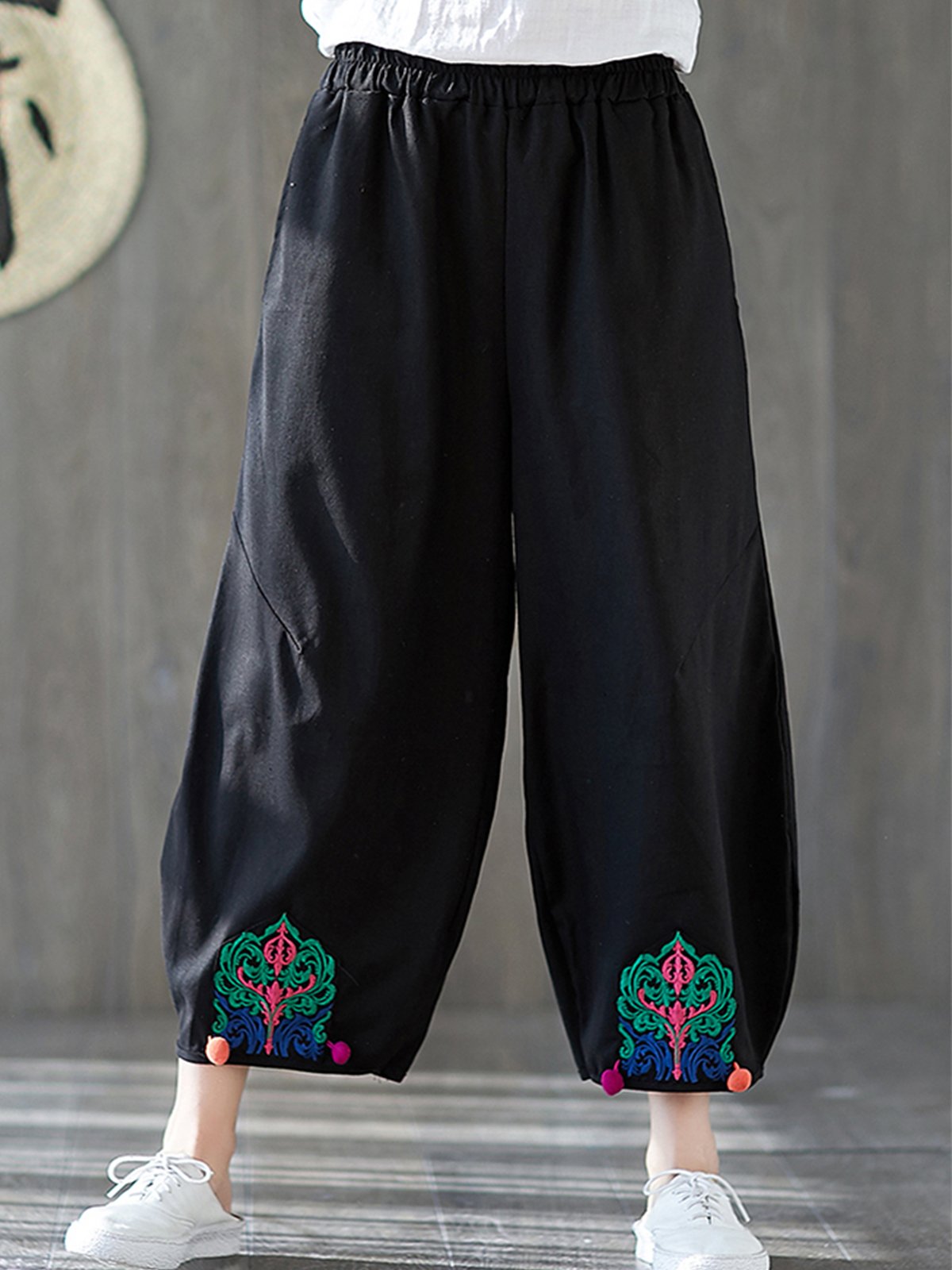 Casual Wide Leg Pants With Pockets