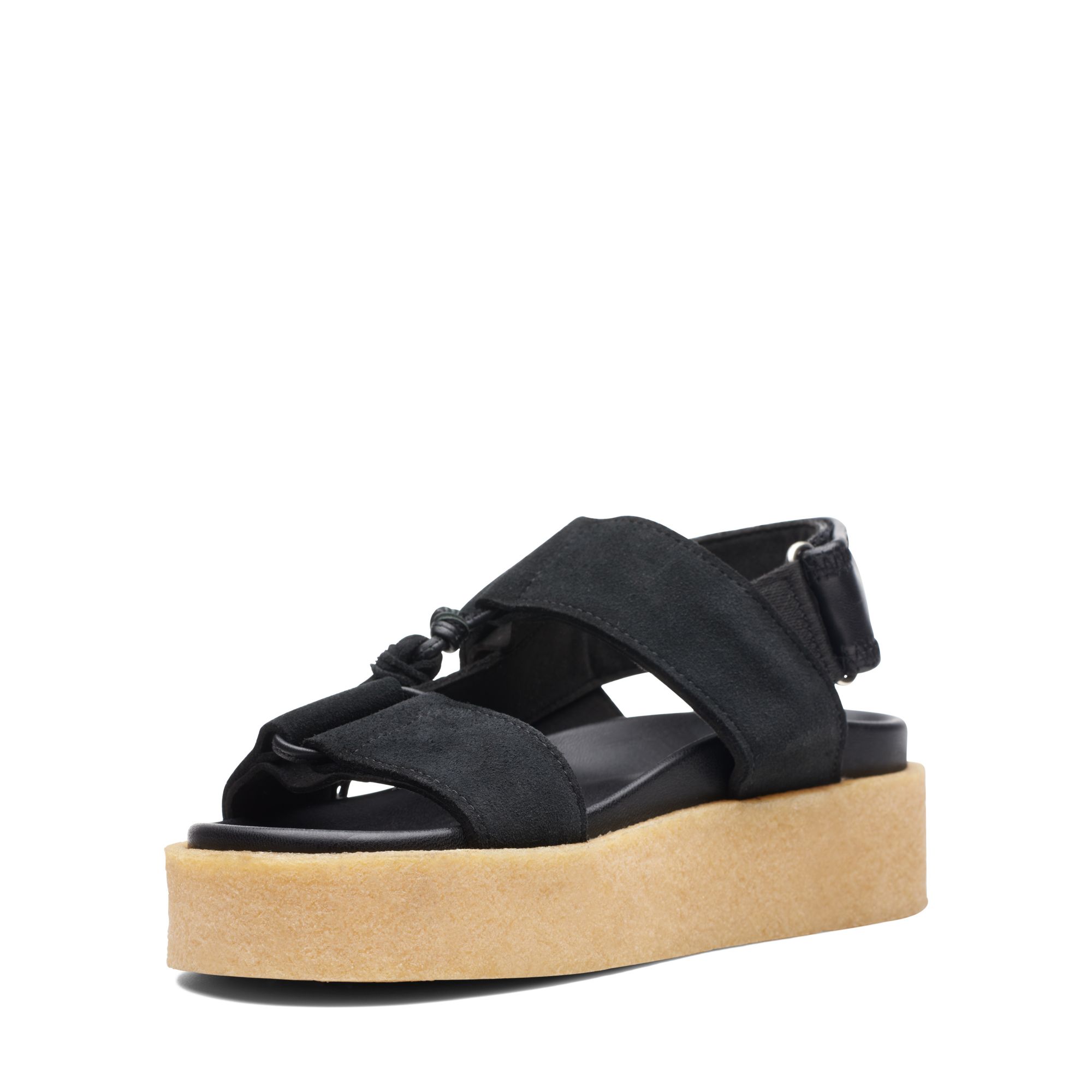 Women Sandals Crepe SNDL Black Combi