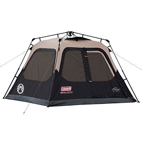 Coleman Cabin Tent with Instant Setup | Cabin Tent for Camping Sets Up in 60 Seconds, 4-Person