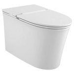 Right Height Elongated Low-Profile Toilet with Seat, White