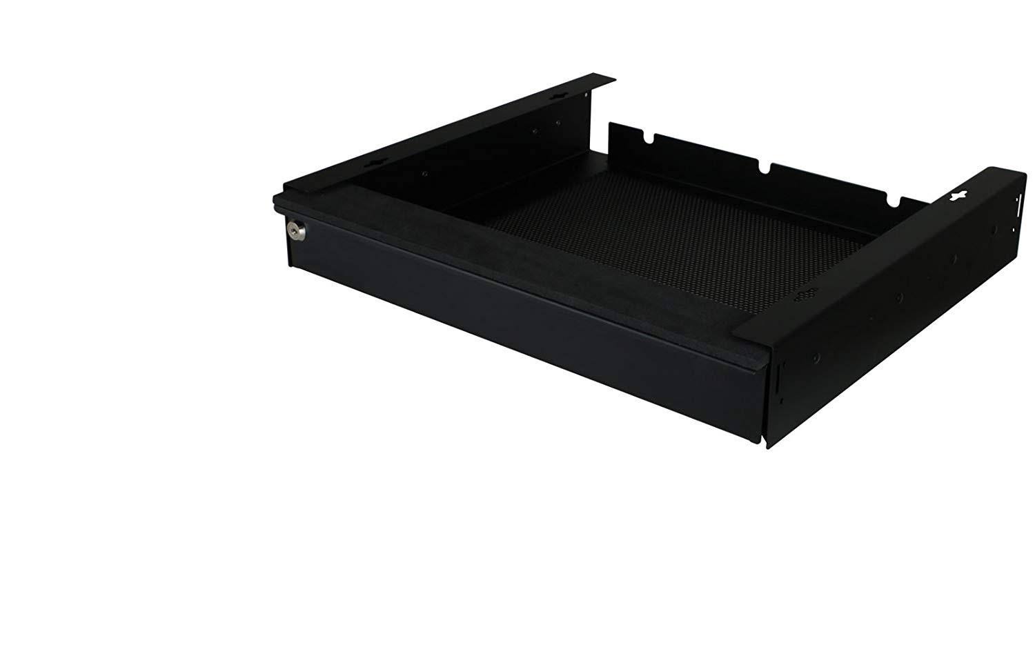 Penn Elcom Ex-6201b Universal 17x22 Lockable Vented Deep Version Laptop Security Drawer