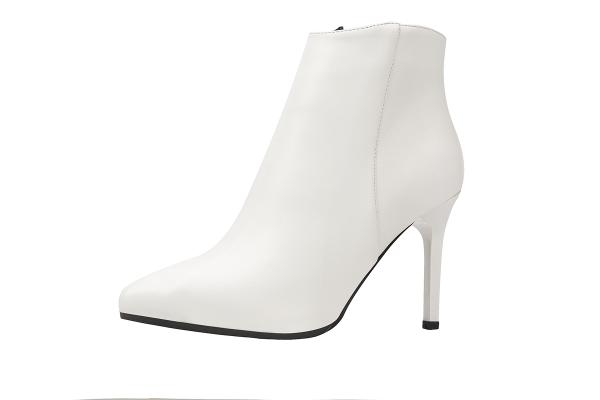 9.5CM Stiletto Martin Boots PU Booties