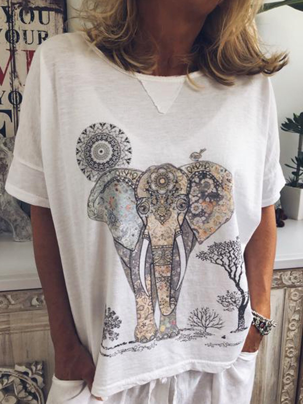 Women Casual Loose Tops Tunic T Shirt