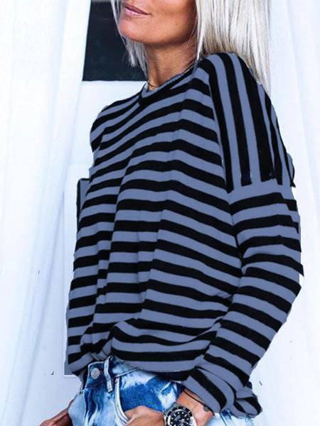 Stripes Long Sleeve Shirts & Tops