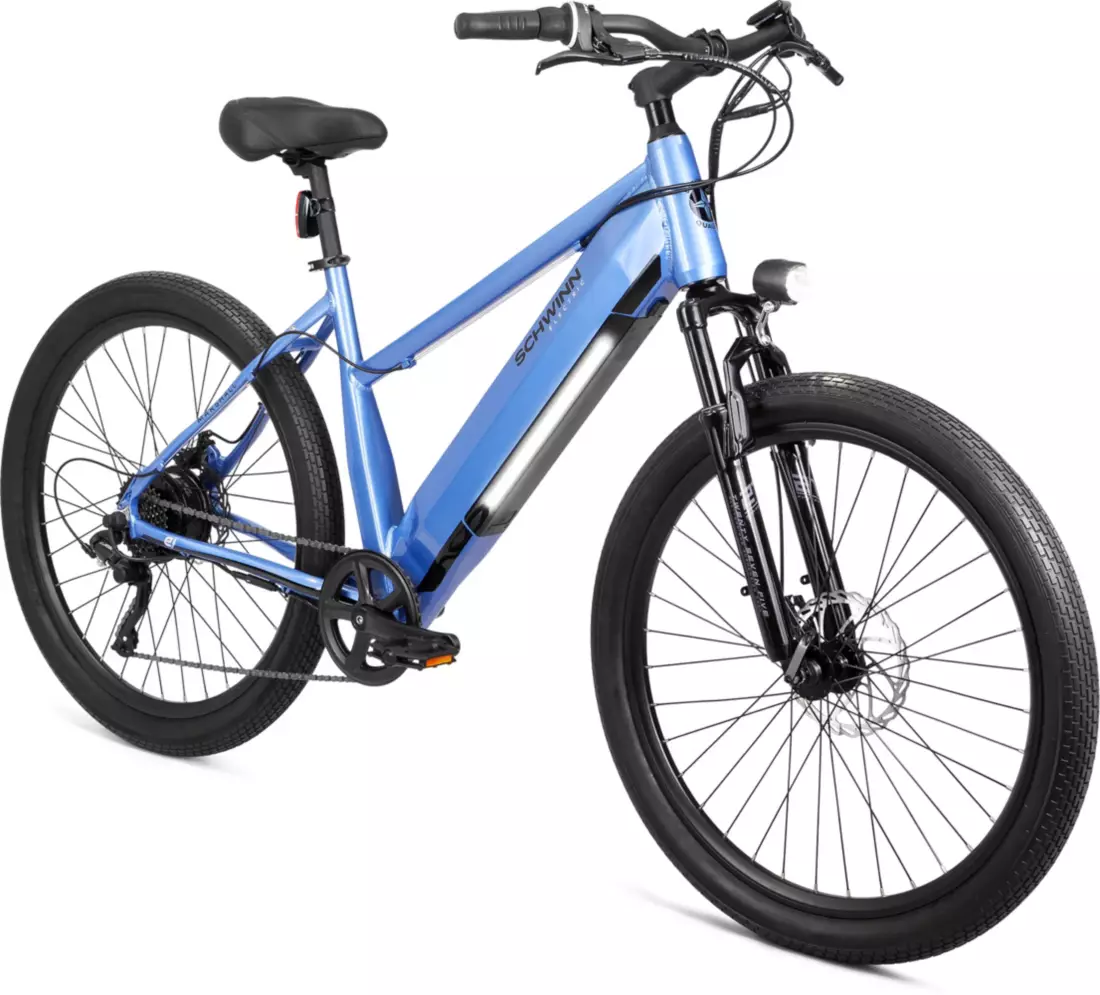 Schwinn Adult Marshall 27.5” Step-Thru Electric Hybrid Bike