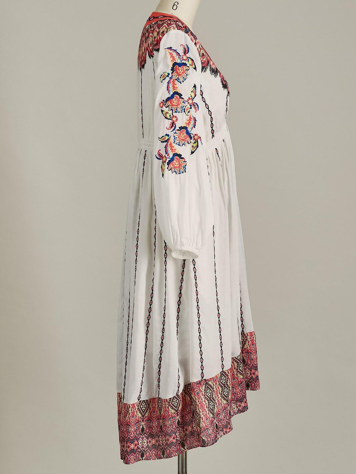 Shift Printed Floral Long Sleeve Dresses