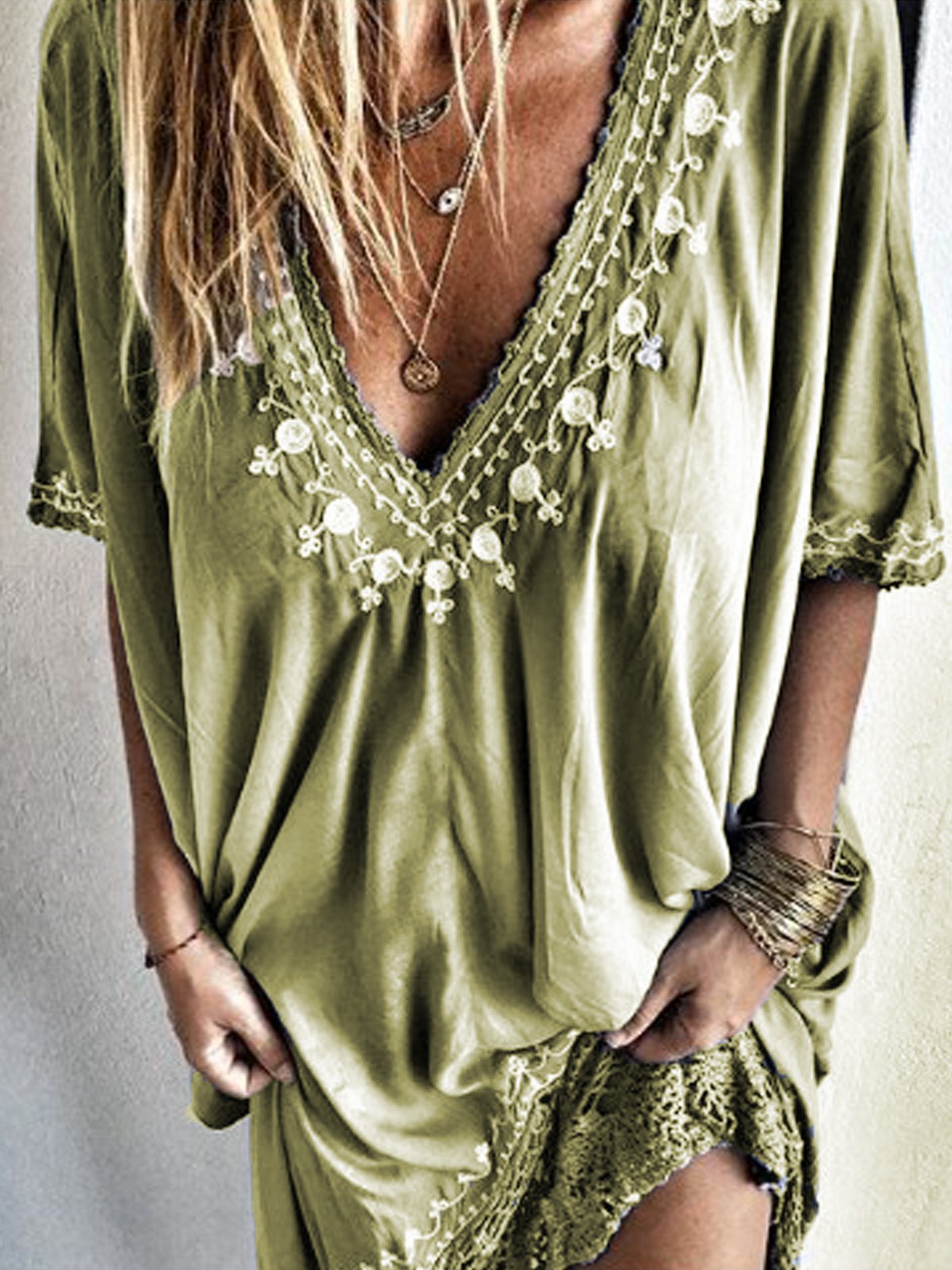 Casual Short Sleeve Floral Dresses