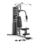 Marcy 150lb. Stack Home Gym with Pulley, Arm, and Leg Developer Multifunctional Workout Station �?Black