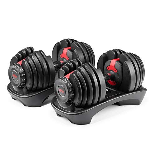 Bowflex Adjustable Dumbbell SelectTech 552 (Version 2) (Red & Black)