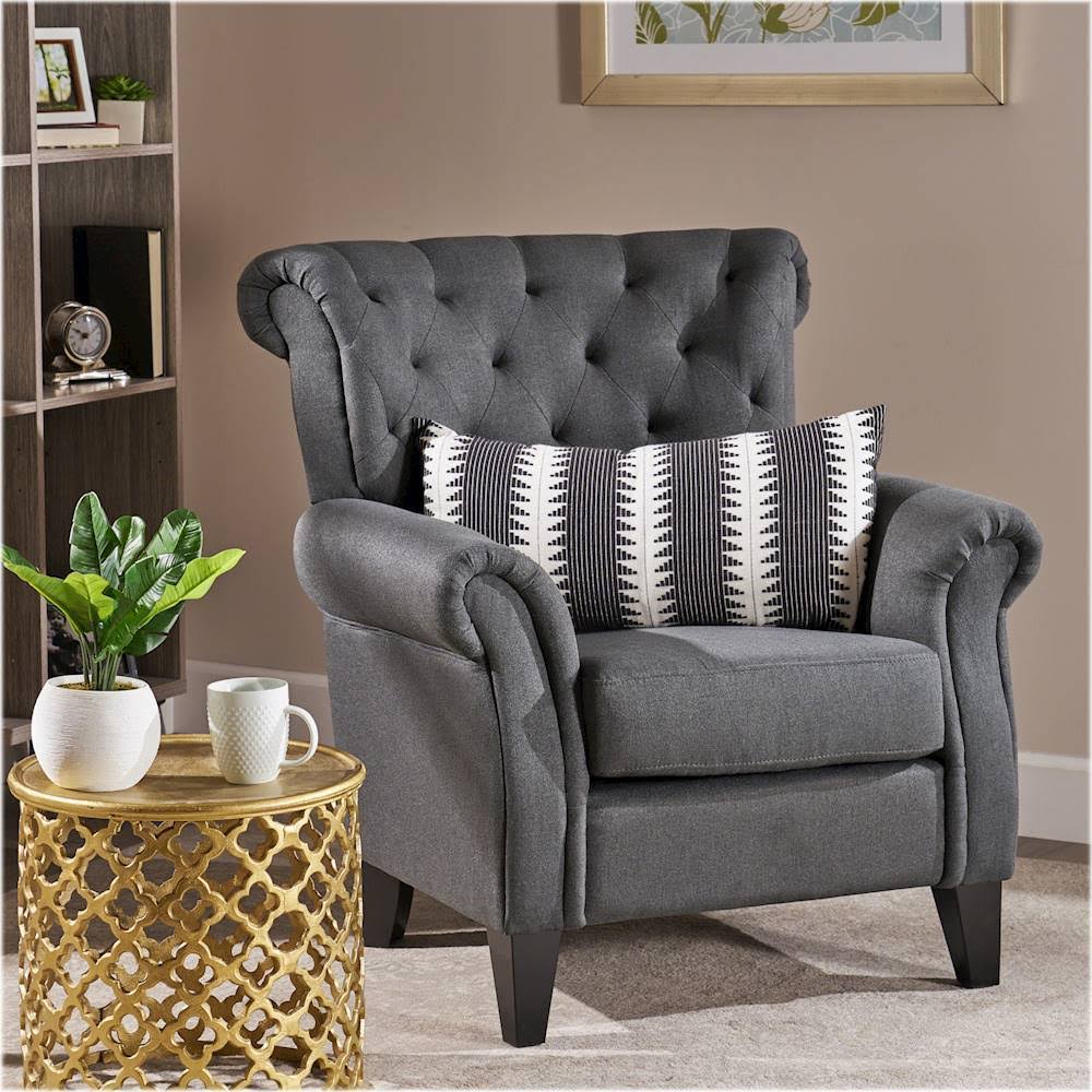 Noble House - Denton Club Chair - Dark Gray