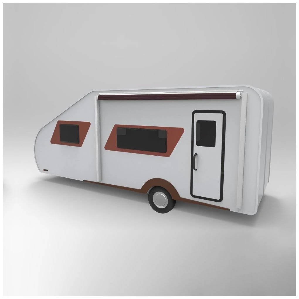 Aleko Motorized Retractable RV/Patio Awning - 12 x 8 Feet - Blue Fade