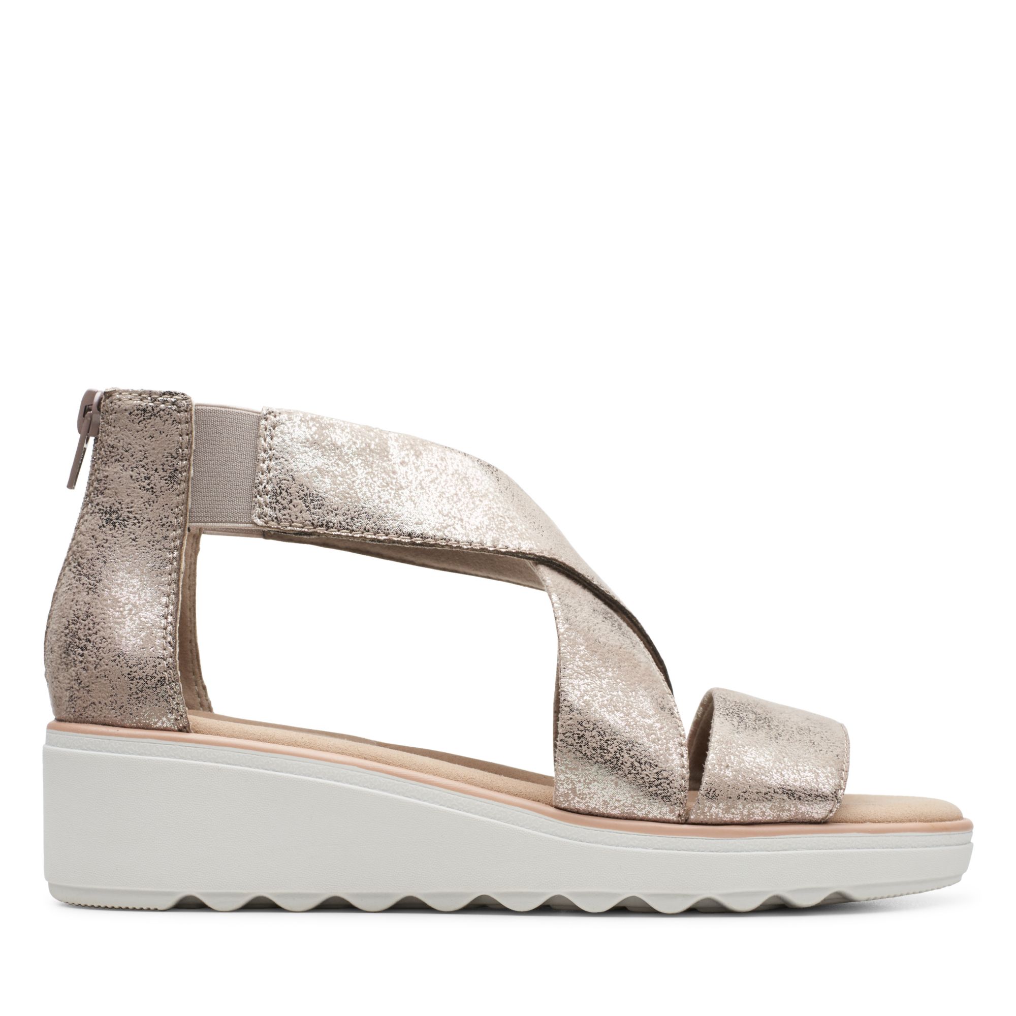 Women Sandals Jillian Rise Pewter Metallic