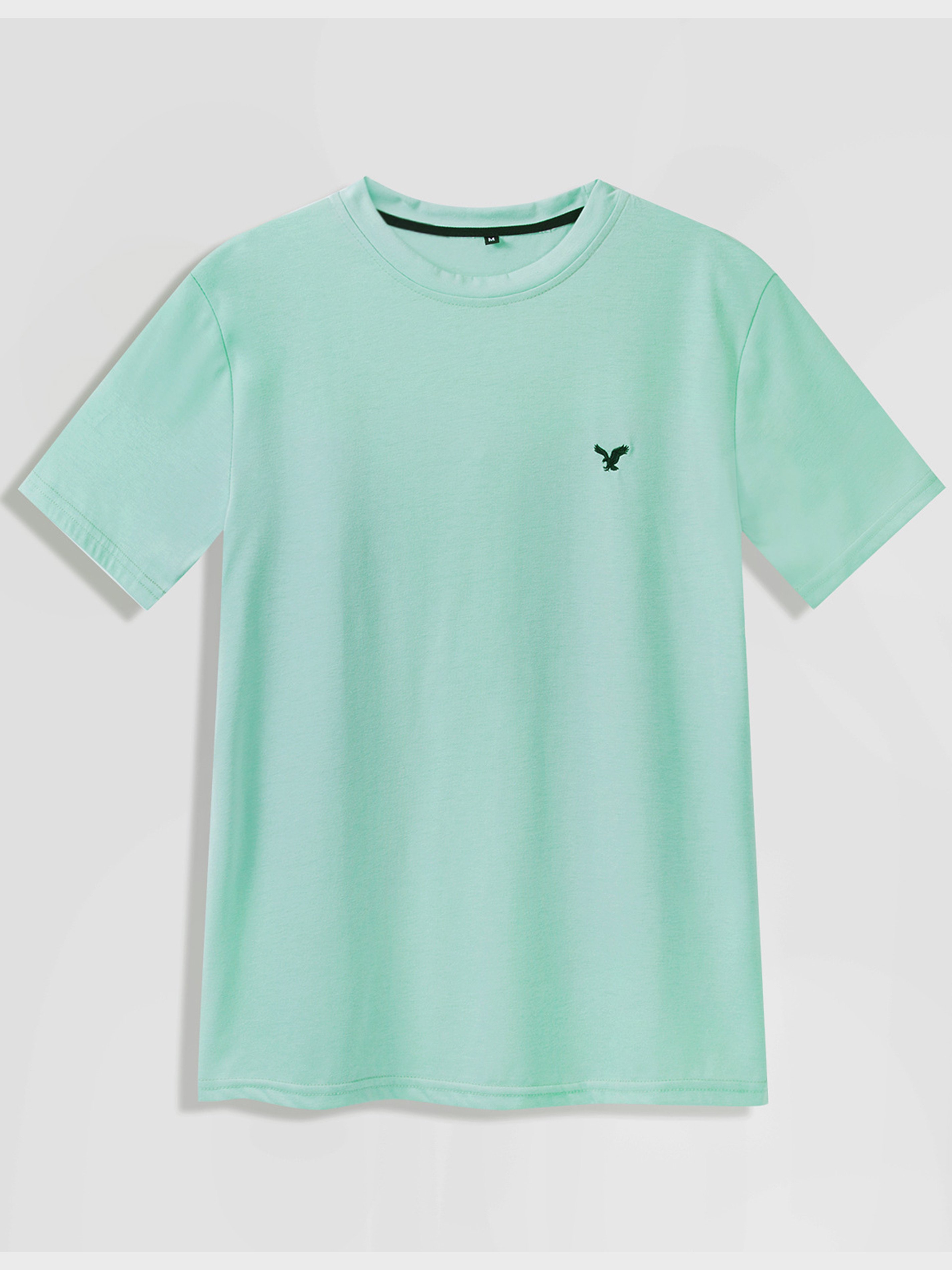 Men's Eagle Embroidered Round Neck Tee